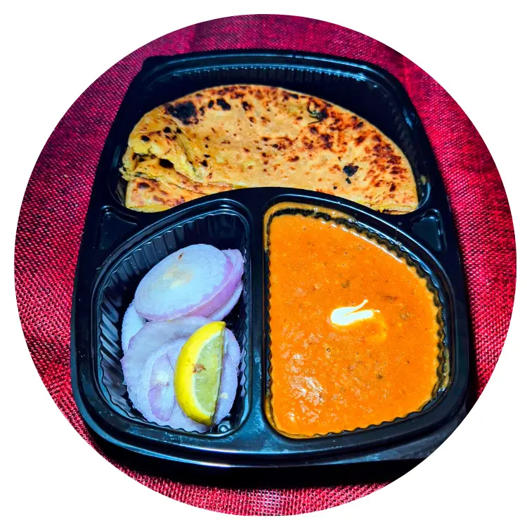 ALOO PARATHA WITH DAL MAKHANI (Dine In)
